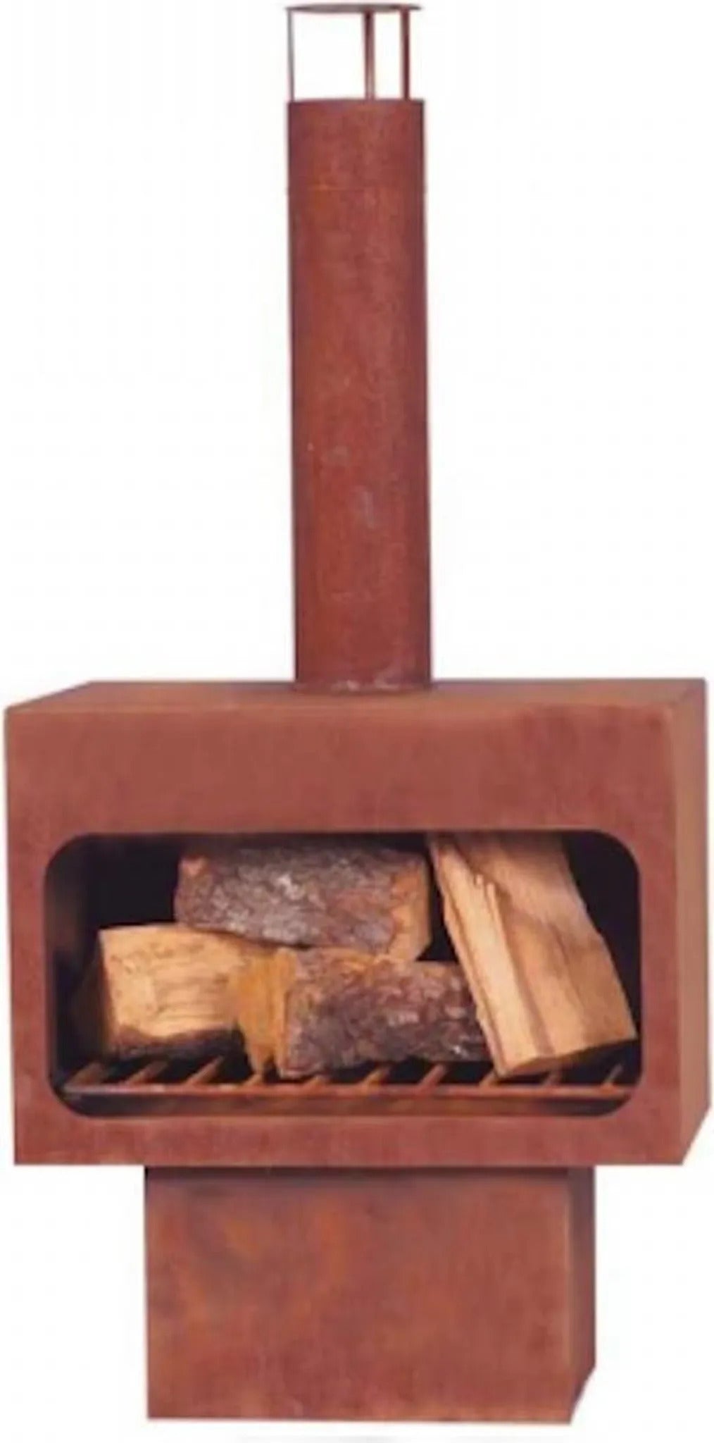 B-WARE - Markone Gartenkamin 201-1 (Unlackiert): 56 x 40 x 115 cm