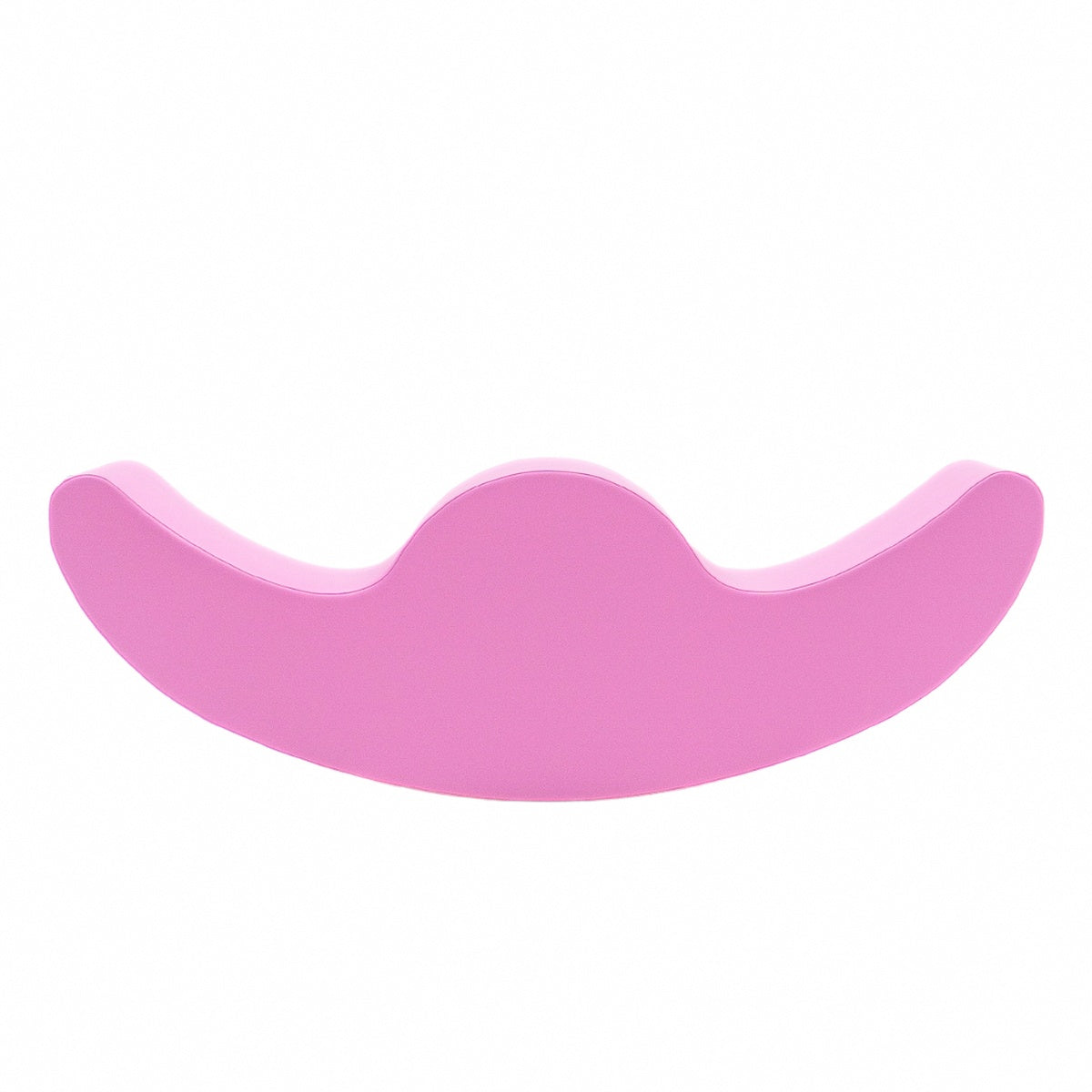 Pinkfarbener Yoga-Block in geschwungener Form für Unterstützung und Balance