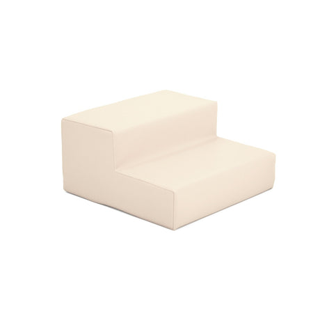Beige Treppe aus Schaumstoff mit zwei Stufen für Haustiere
