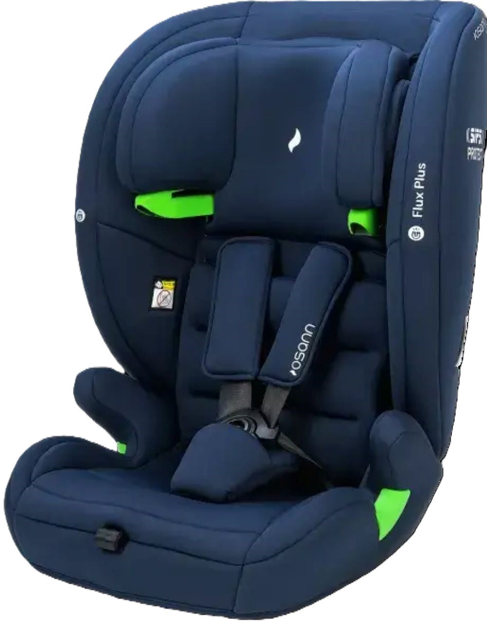 Osann Flux Plus i-Size Kindersitz 76–150 cm – 14-fach höhenverstellbar, Seitenaufprallschutz, ergonomisch, 3-Punkt-Gurt, i-Size R129 – Navy Melange