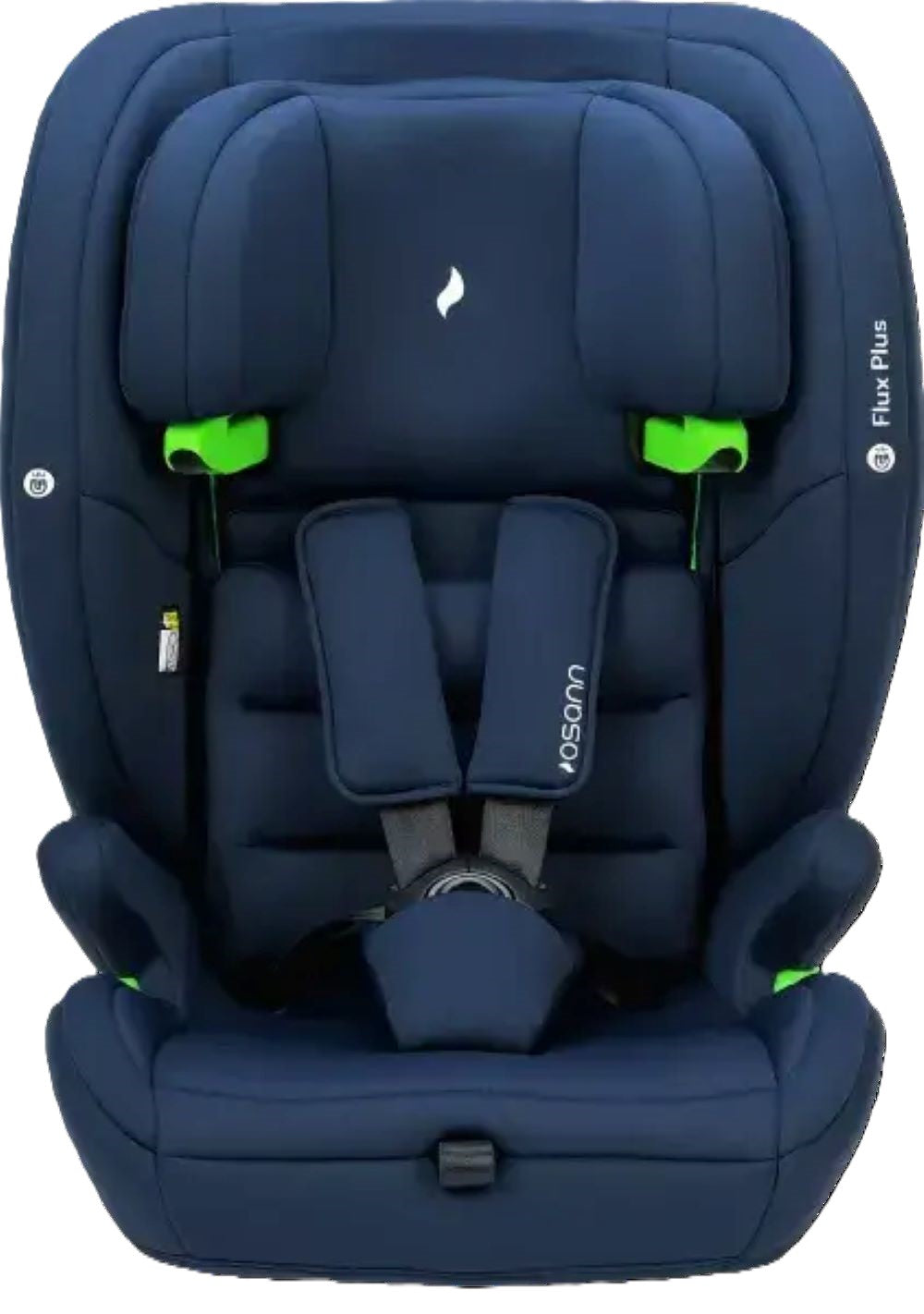 Osann Flux Plus i-Size Kindersitz 76–150 cm – 14-fach höhenverstellbar, Seitenaufprallschutz, ergonomisch, 3-Punkt-Gurt, i-Size R129 – Navy Melange