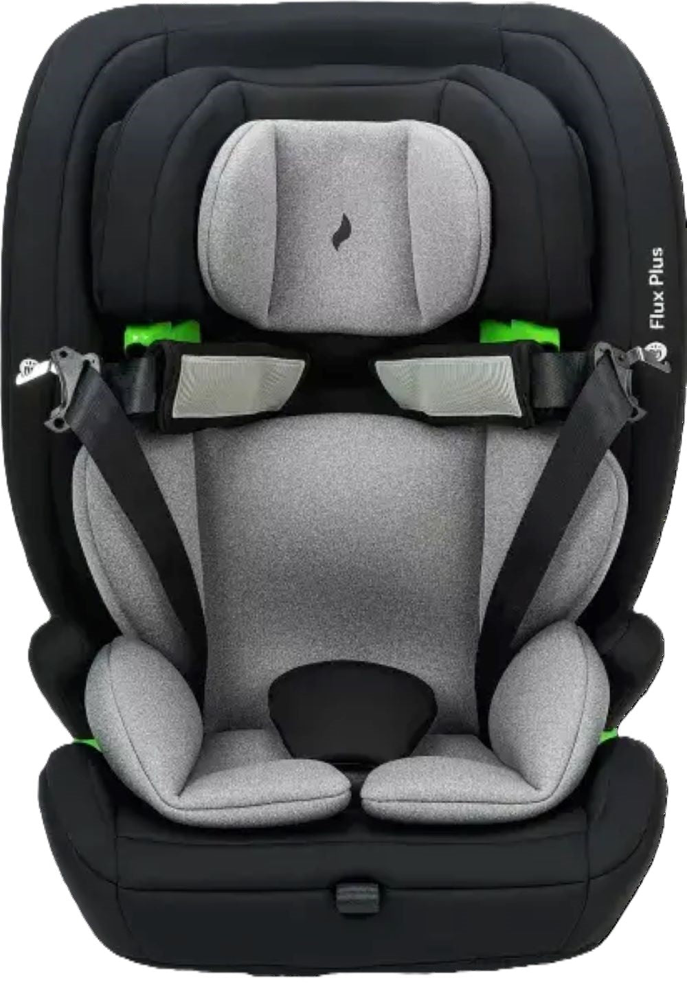 Osann Flux Plus i-Size Kindersitz 76–150 cm – 14-fach verstellbar, Seitenaufprallschutz, ergonomisch, 3-Punkt-Gurt, i-Size R129 – Grey Melange