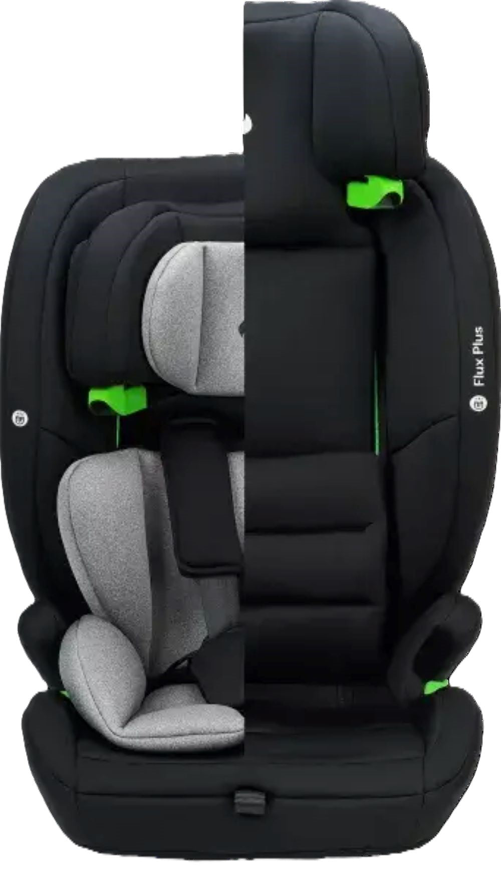 Osann Flux Plus i-Size Kindersitz 76–150 cm – 14-fach verstellbar, Seitenaufprallschutz, ergonomisch, 3-Punkt-Gurt, i-Size R129 – Grey Melange