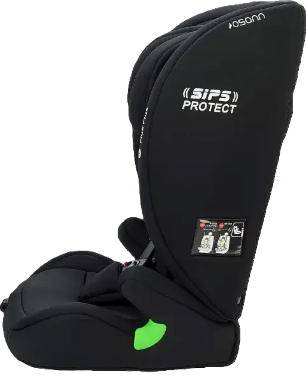 Osann Flux Plus i-Size Kindersitz 76–150 cm – 14-fach verstellbar, Seitenaufprallschutz, ergonomisch, 3-Punkt-Gurt, i-Size R129 – Grey Melange