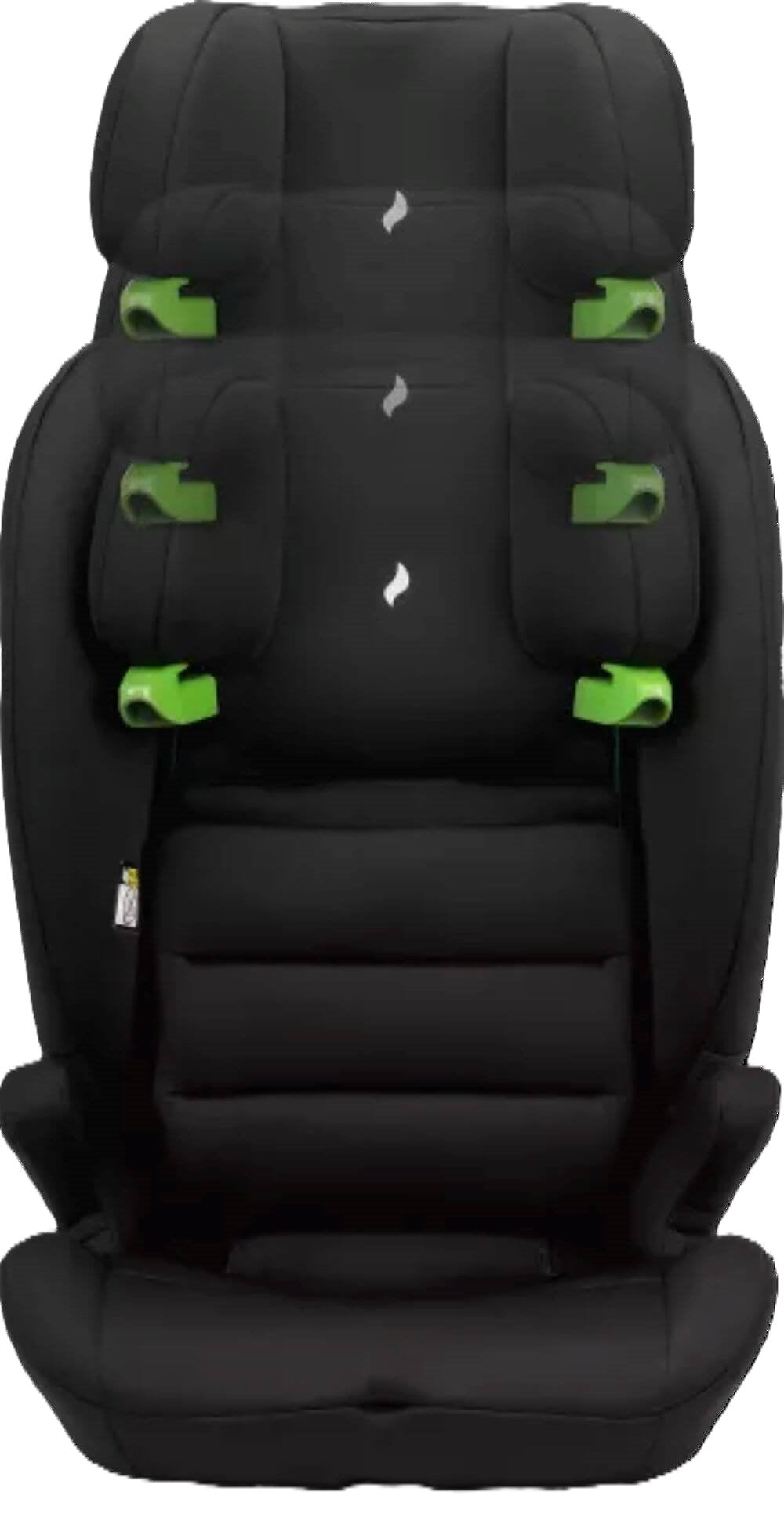 Osann Lupo i-Size Kindersitz 76–150 cm – höhenverstellbar, mit 3-Punkt-Gurt, Seitenaufprallschutz, SIPS PROTECT, R129 – Black