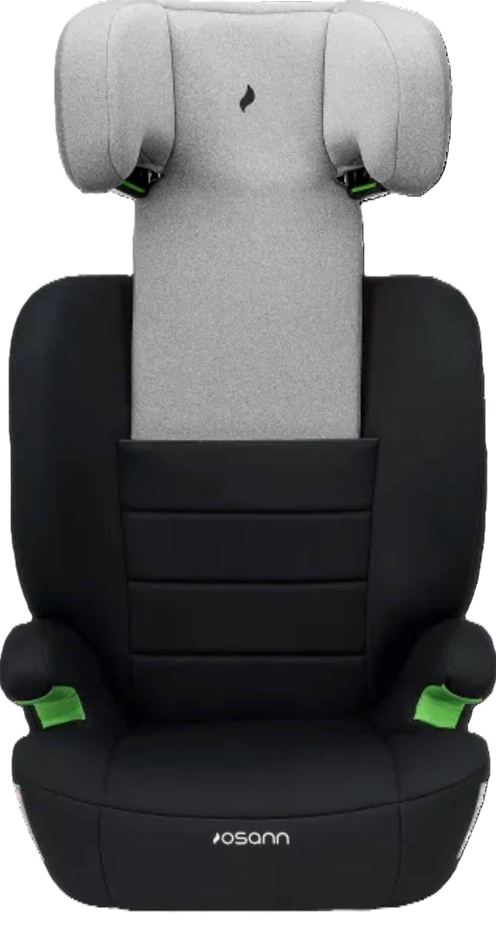 Osann Musca Isofix Kindersitz 100–150 cm – höhenverstellbar, mit/ohne Isofix nutzbar, Seitenaufprallschutz, Memoryschaum, R129 – Grey Melange
