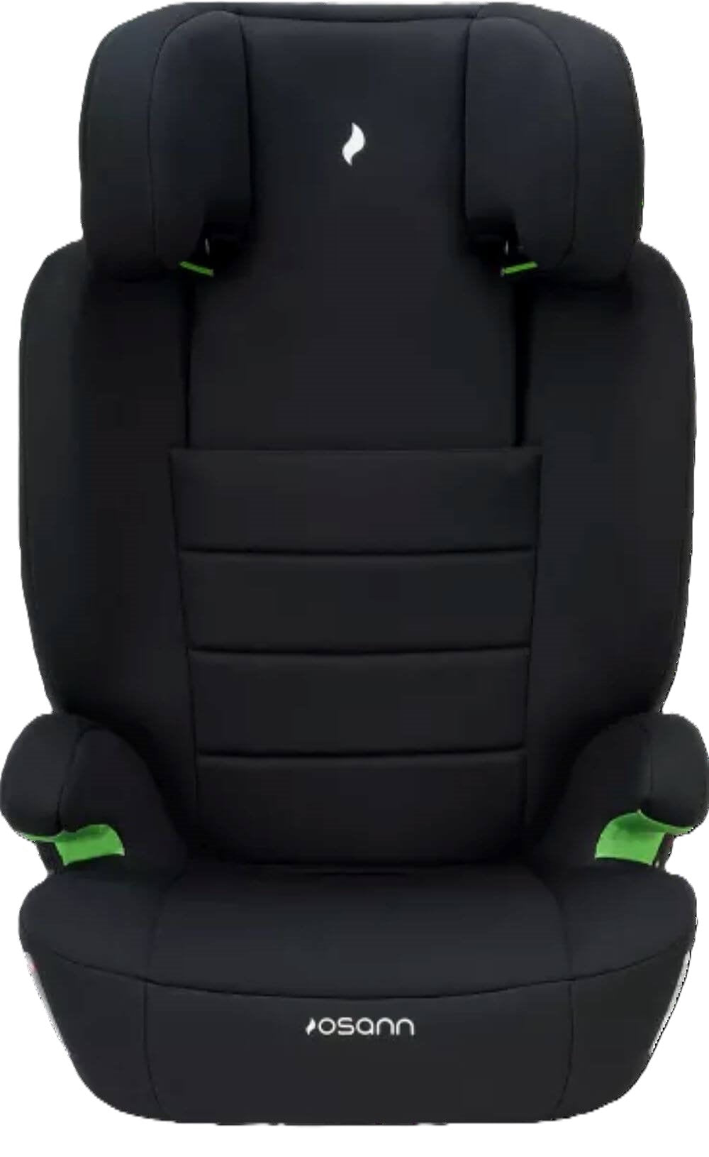Osann Musca Isofix Kindersitz 100–150 cm – höhenverstellbar, mit/ohne Isofix nutzbar, Seitenaufprallschutz, Memoryschaum, R129 – Black