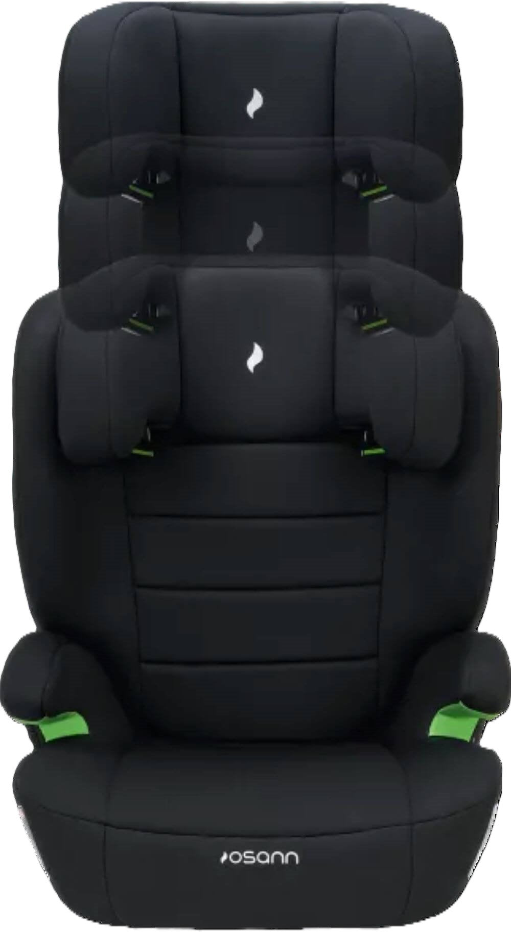 Osann Musca i-Size Kindersitz 100–150 cm – ergonomisch, mitwachsend, Seitenaufprallschutz, Gurtführung – Black
