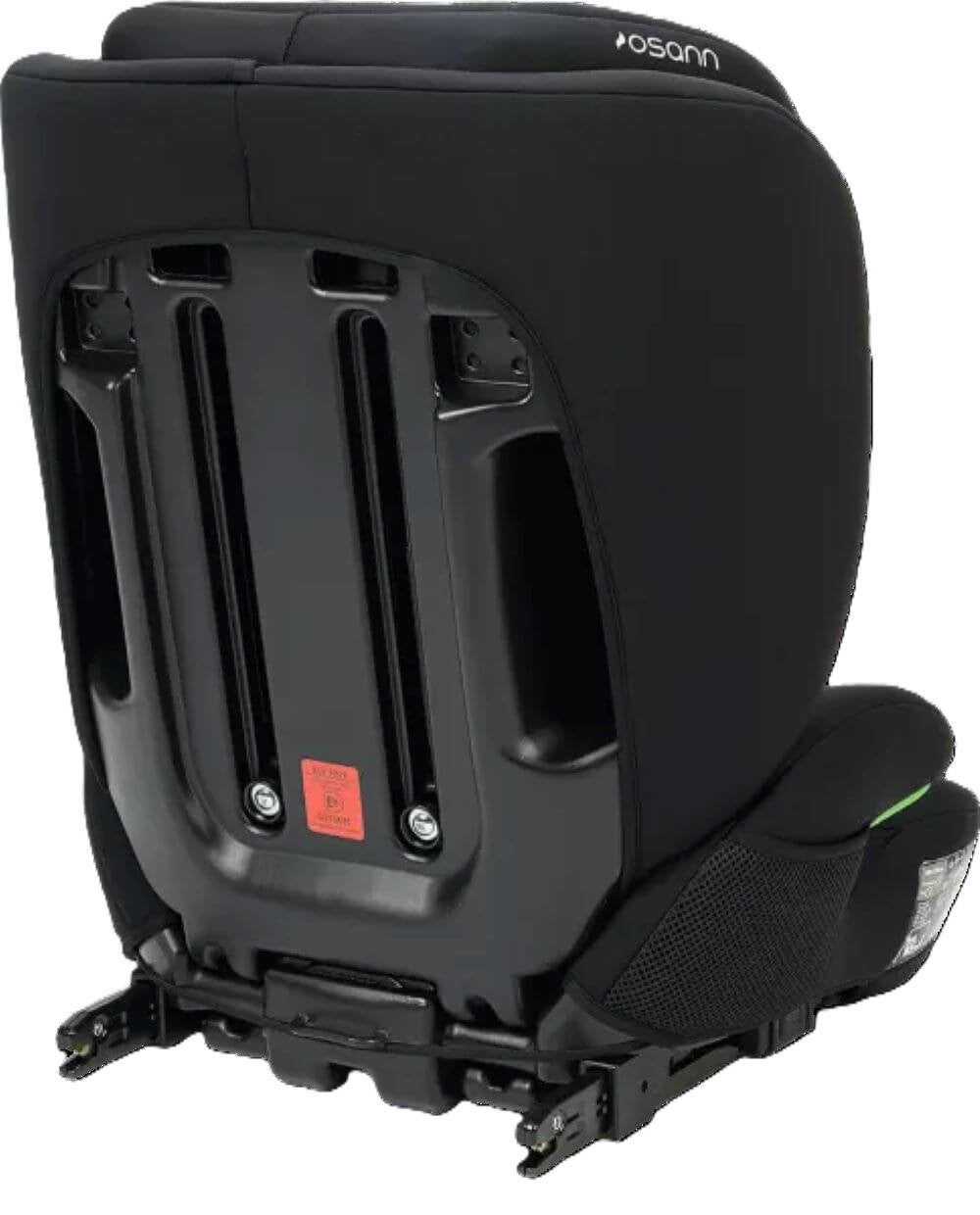 Osann Musca Isofix Kindersitz 100–150 cm – höhenverstellbar, mit/ohne Isofix nutzbar, Seitenaufprallschutz, Memoryschaum, R129 – Black