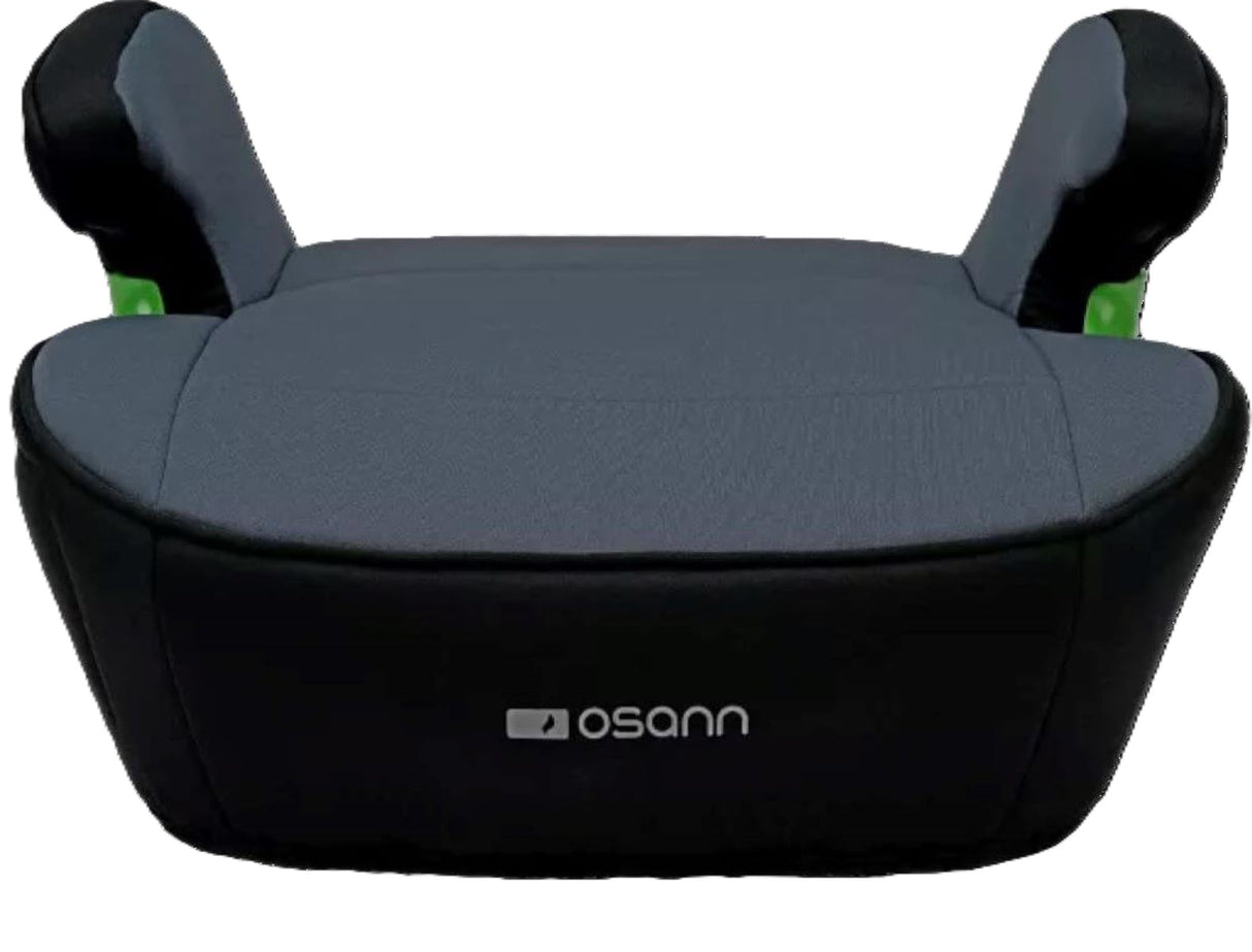 Osann Junior Isofix i-Size 126–150 cm – ergonomische Sitzerhöhung, abnehmbarer Bezug, Isofix/3-Punkt – Nero