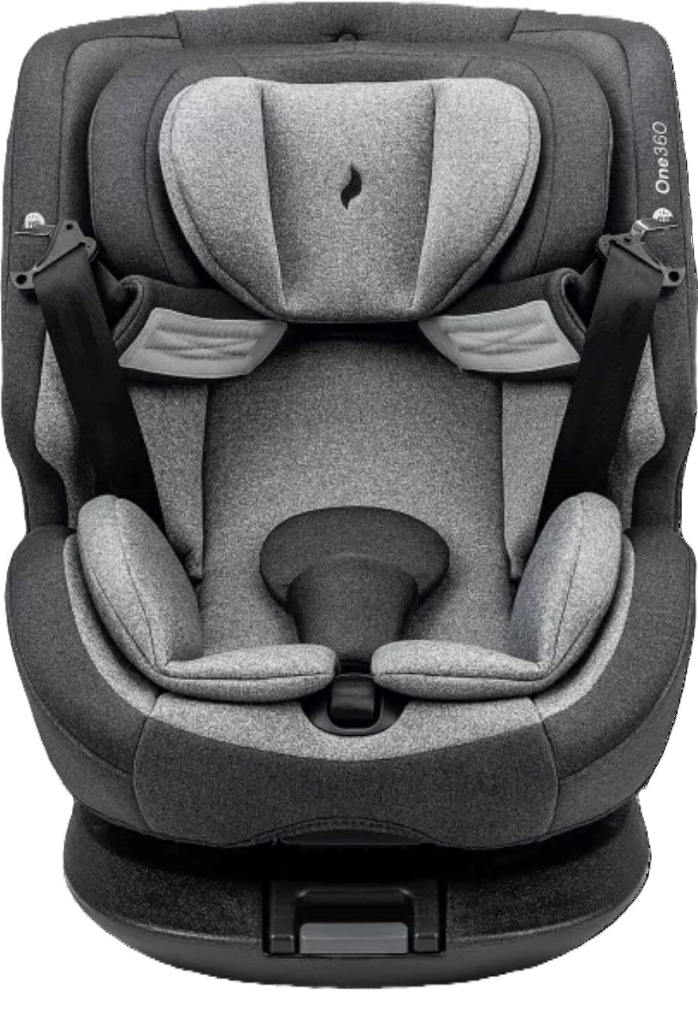 Osann One360° Kindersitz 40–150 cm – 360° drehbar, i-Size R129, Isofix & Top-Tether, Reboarder & vorwärtsgerichtet, 14-fach verstellbar – Universe Grey