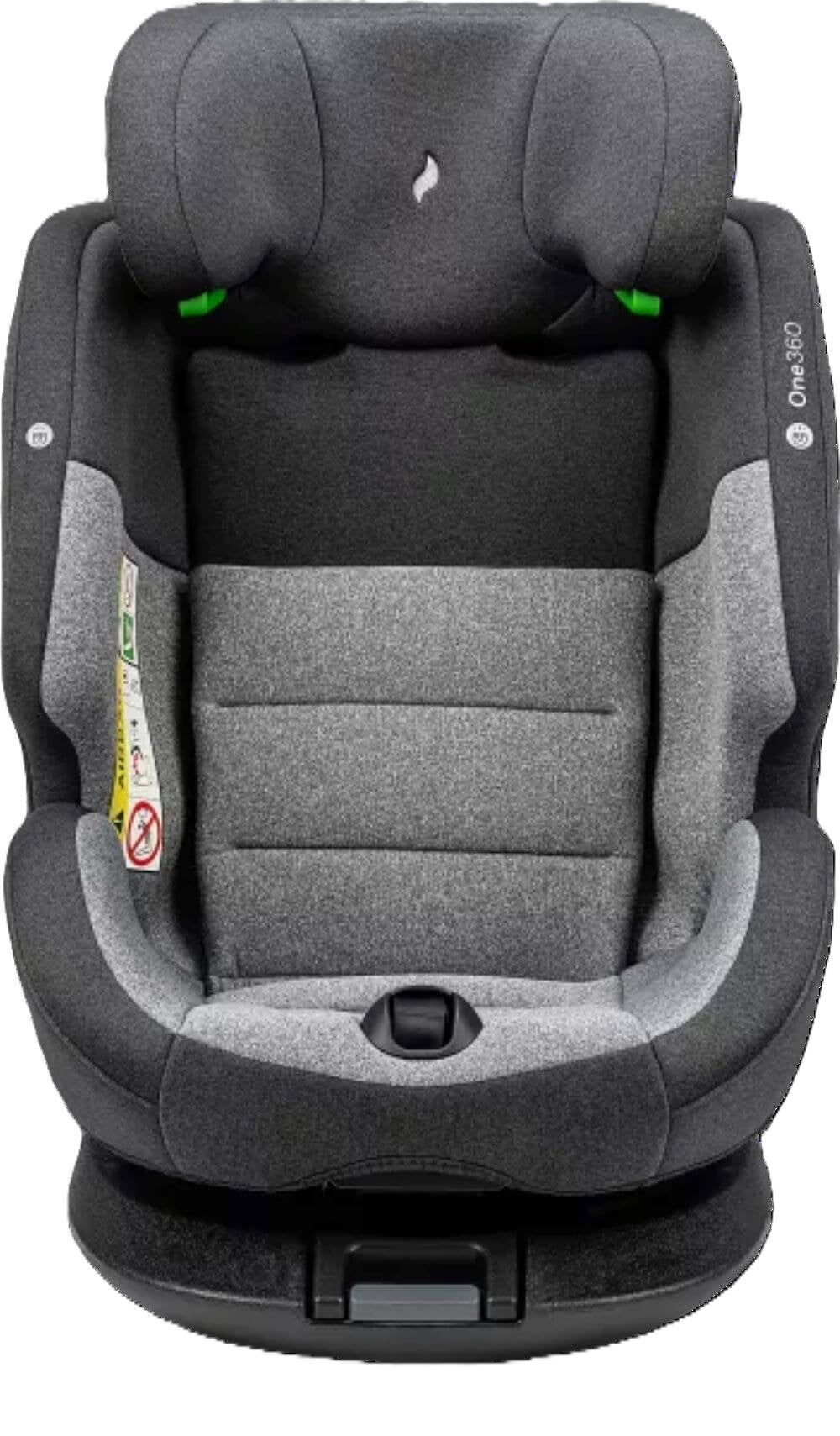 Osann One360° Kindersitz 40–150 cm – 360° drehbar, i-Size R129, Isofix & Top-Tether, Reboarder & vorwärtsgerichtet, 14-fach verstellbar – Universe Grey