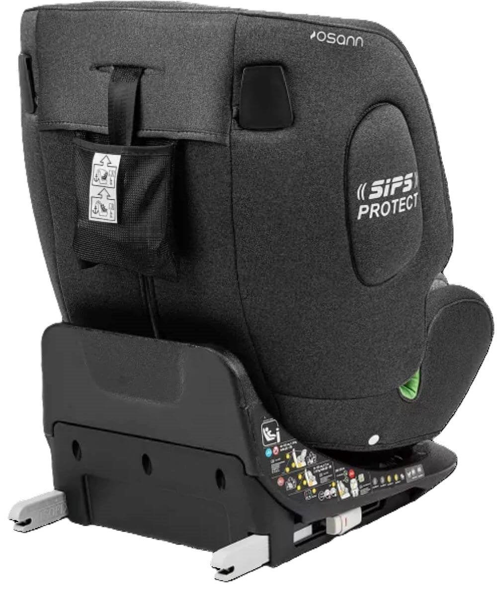 Osann One360° Kindersitz 40–150 cm – 360° drehbar, i-Size R129, Isofix & Top-Tether, Reboarder & vorwärtsgerichtet, 14-fach verstellbar – Universe Grey