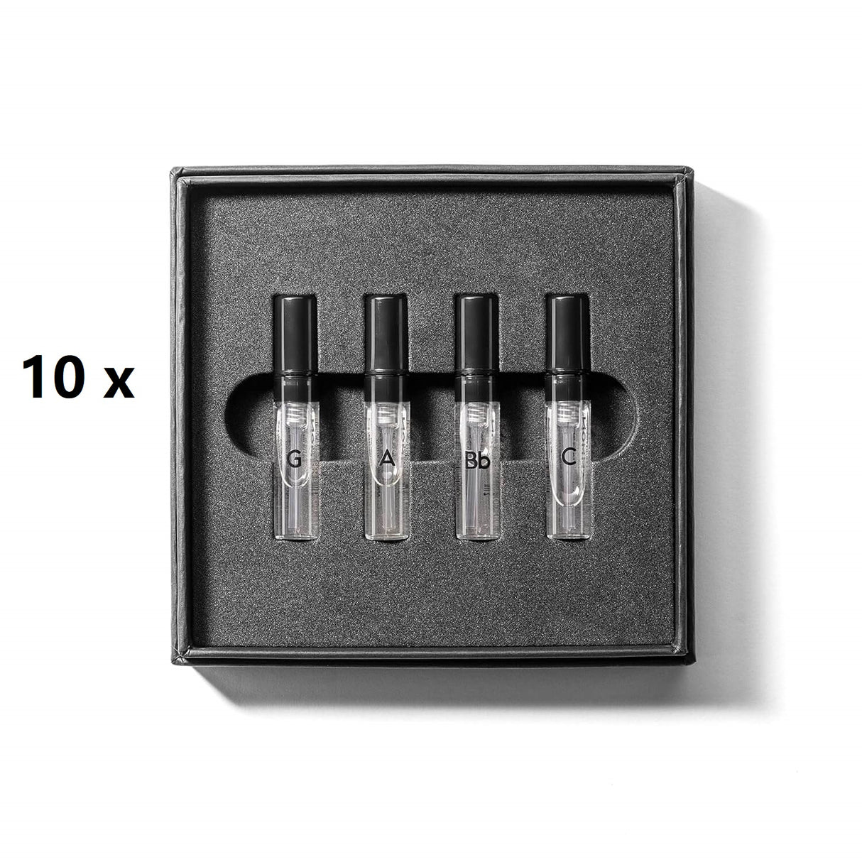 10 x GAMMON Black Notes Parfum Explorer-Set (4x2 ml) Herrenduft Parfum Duftset Probierset mit 20% Duftölanteil