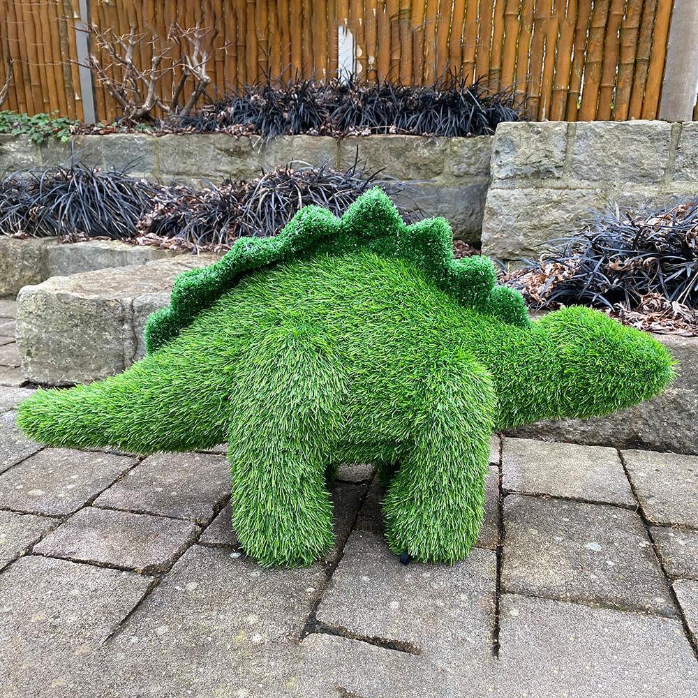 AniPlants, Grasfigur, "Dinosaurier", Stegosaurus, klein, Gartendeko, 40cm
