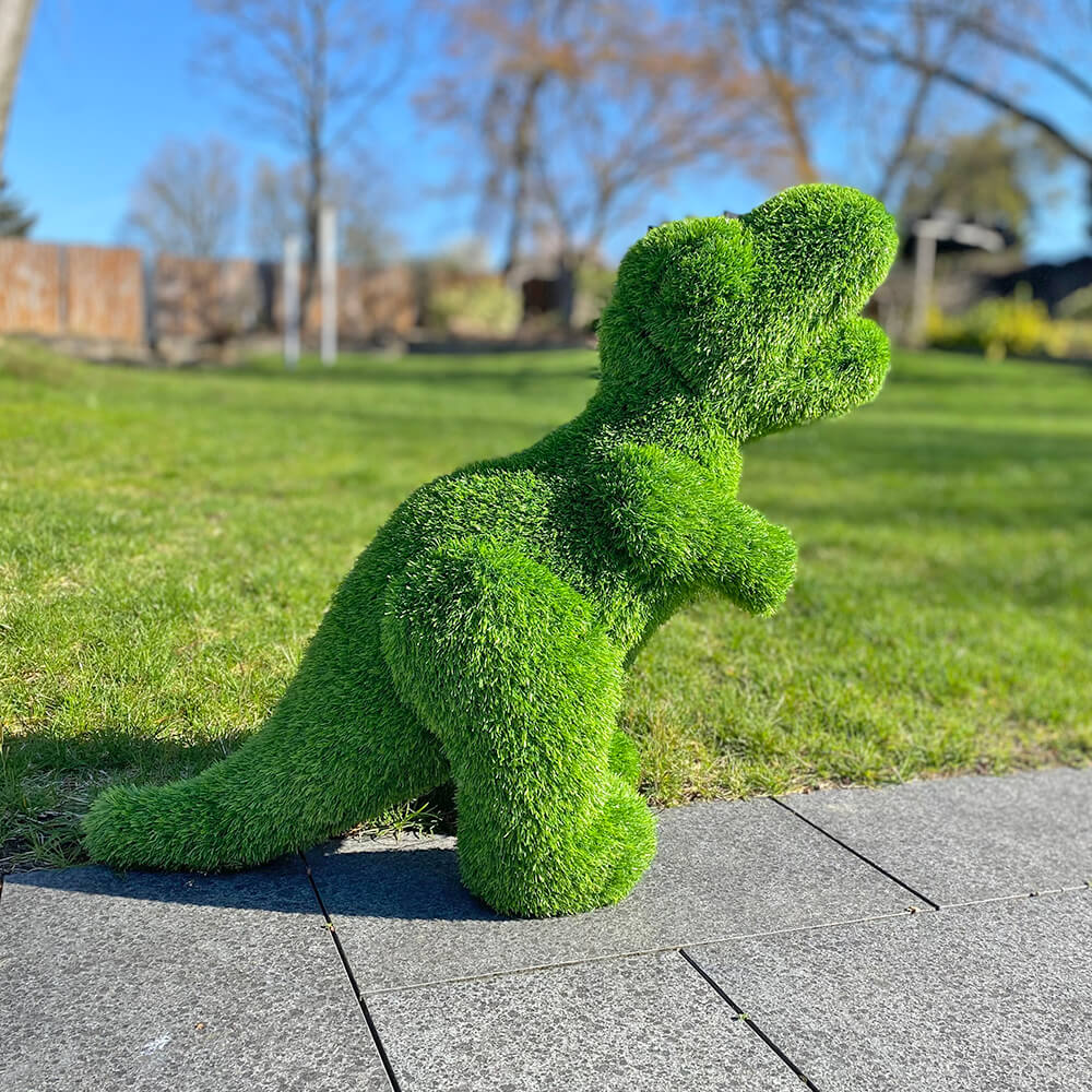 AniPlants, Grasfigur, "Dinosaurier", T-Rex, groß, Gartendeko, 70cm