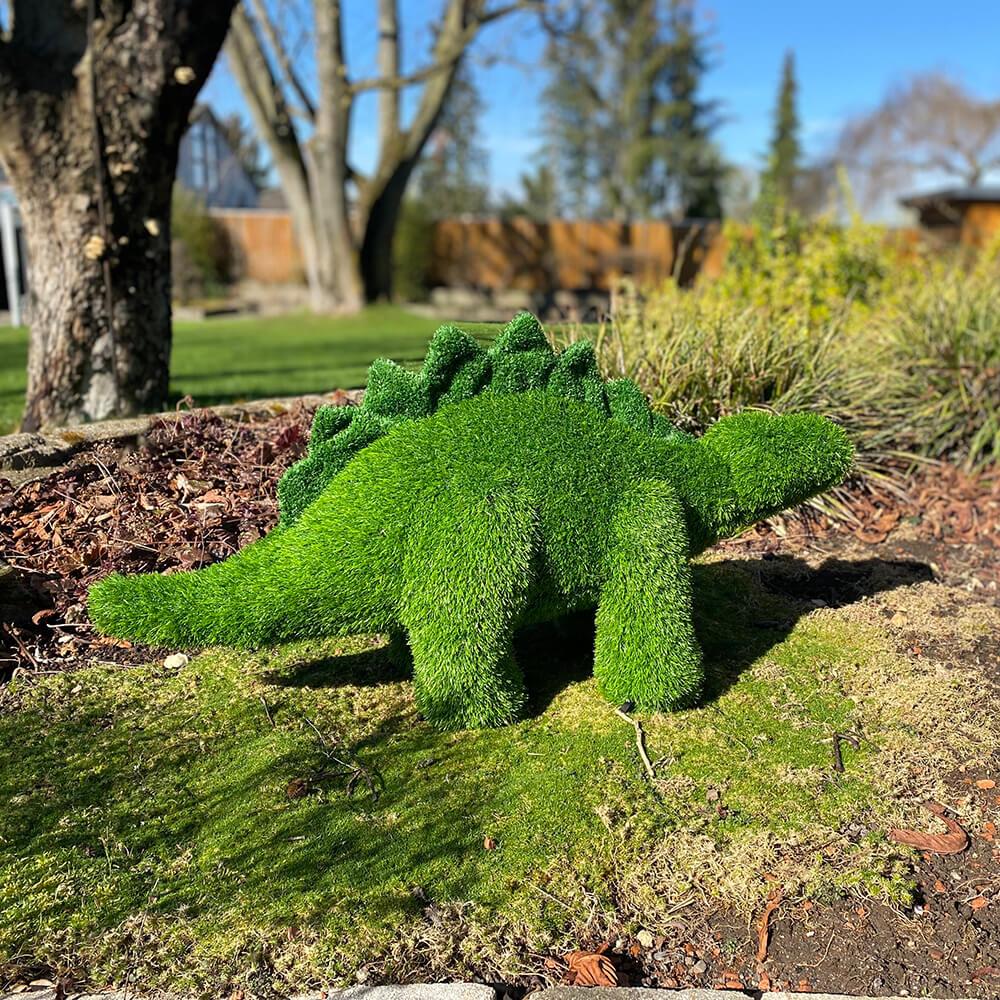 AniPlants, Grasfigur, "Dinosaurier", Stegosaurus, groß, Gartendeko, 50cm