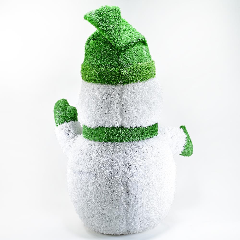 AniPlants, Grasfigur,"Schneemann", Gartendeko, 80cm