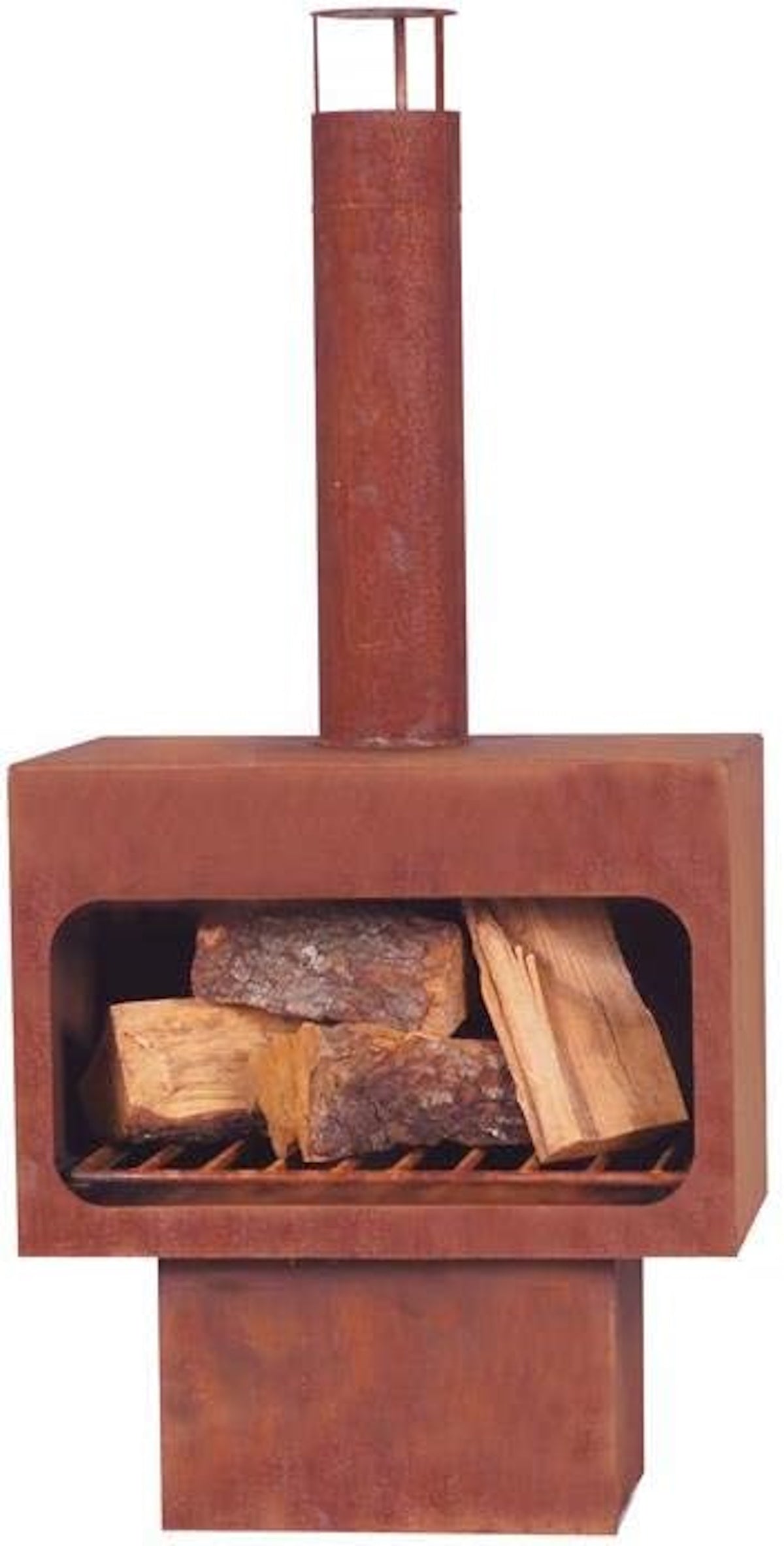 Markone Gartenkamin 201-3 (Rost): 56 x 40 x 115 cm