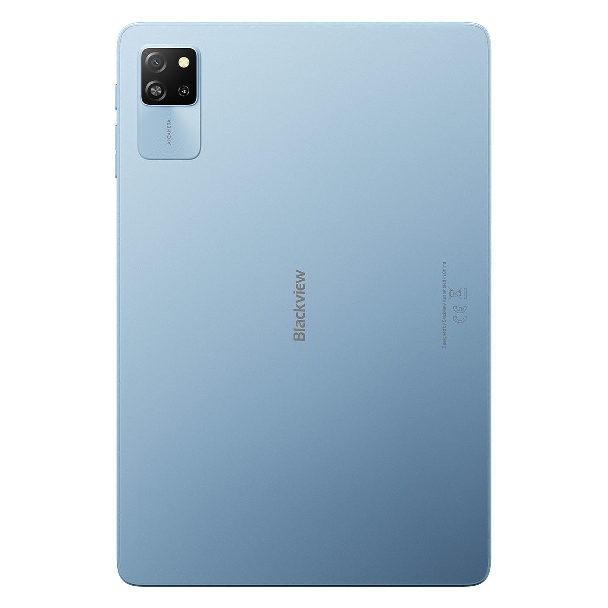 Blackview Tab 60 Rückseite in Blau – Tablet mit Dual-Kamera und schlichtem, modernen Gehäuse