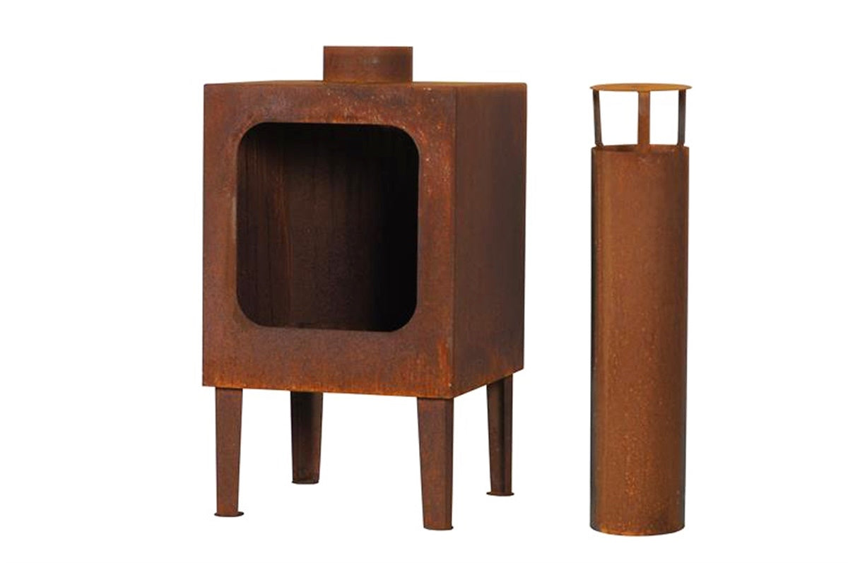 Markone Gartenkamin 200-3 (Rost): 35 x 35 x 115 cm