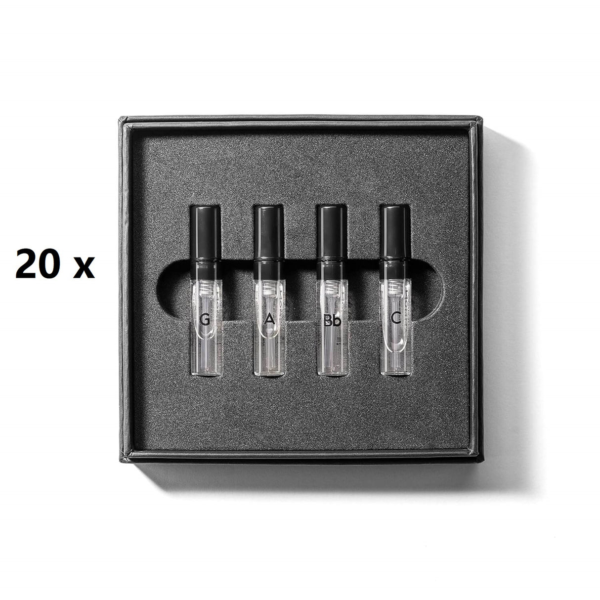20 x GAMMON Black Notes Parfum Explorer-Set (4x2 ml) Herrenduft Parfum Duftset Probierset mit 20% Duftölanteil