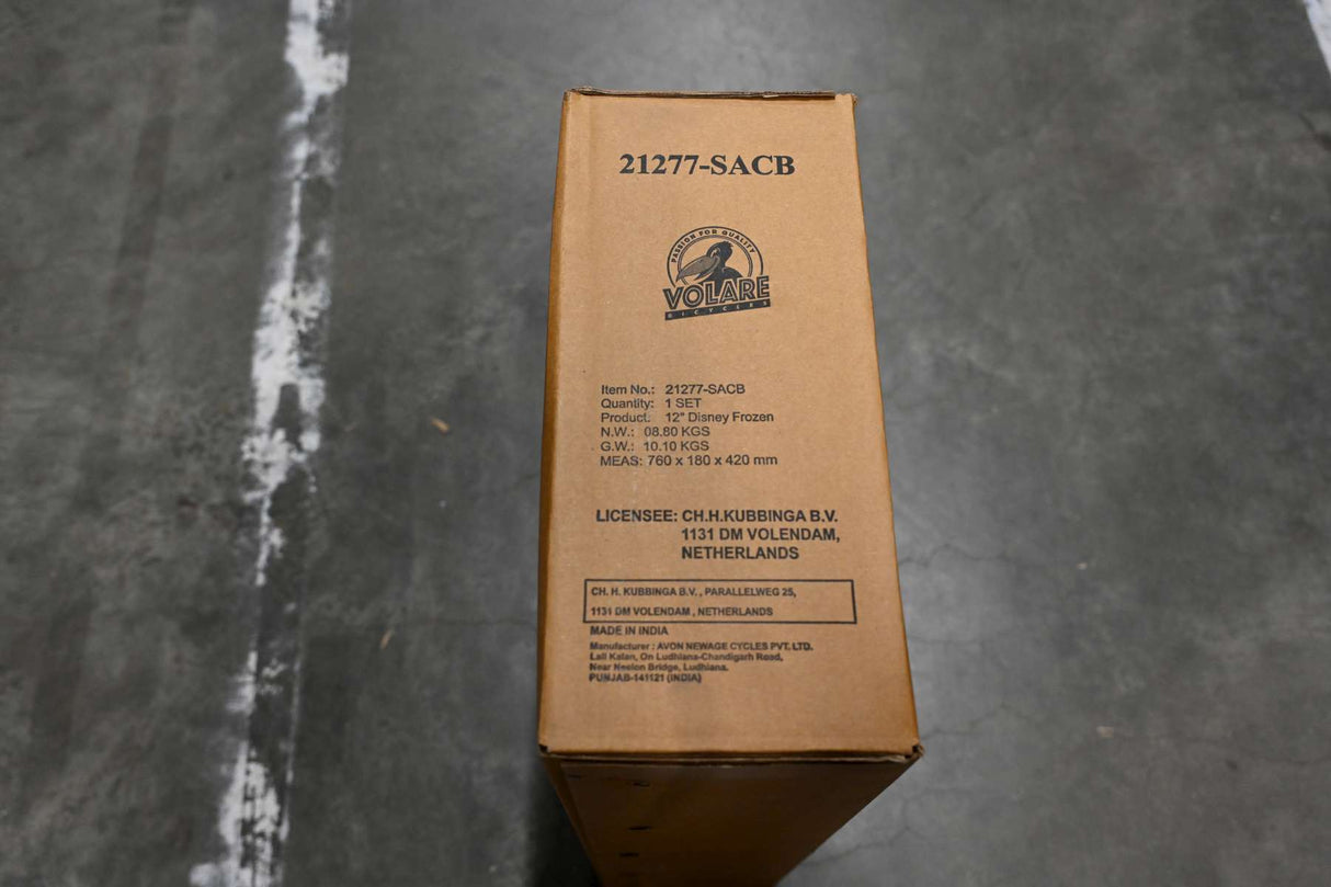 Volare Disney Frozen 2 Kinderfahrrad - Mädchen - 30 cm - Blau / Lila - 12 Zoll