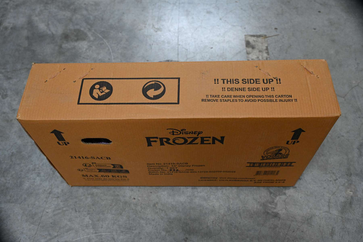 Volare Disney Frozen 2 Kinderfahrrad - Mädchen - 14 zoll- Blau / Lila