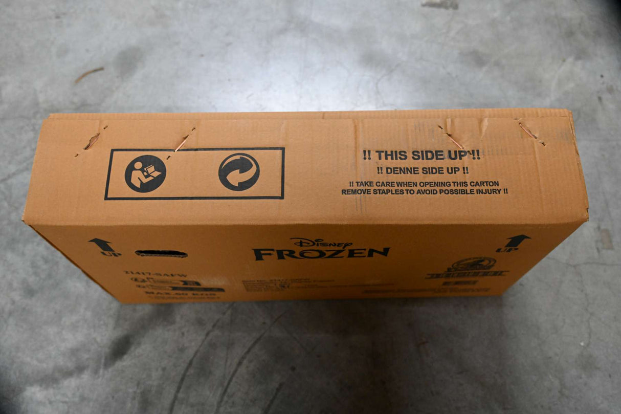 Volare Disney Frozen 2 Kinderfahrrad - Mädchen - 14 Zoll - Blau/Lila - Zweihandbremsen