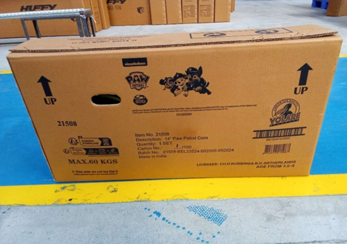 Volare Paw Patrol Kinderfahrrad - Jungen - 14 Zoll - Rot/Blau