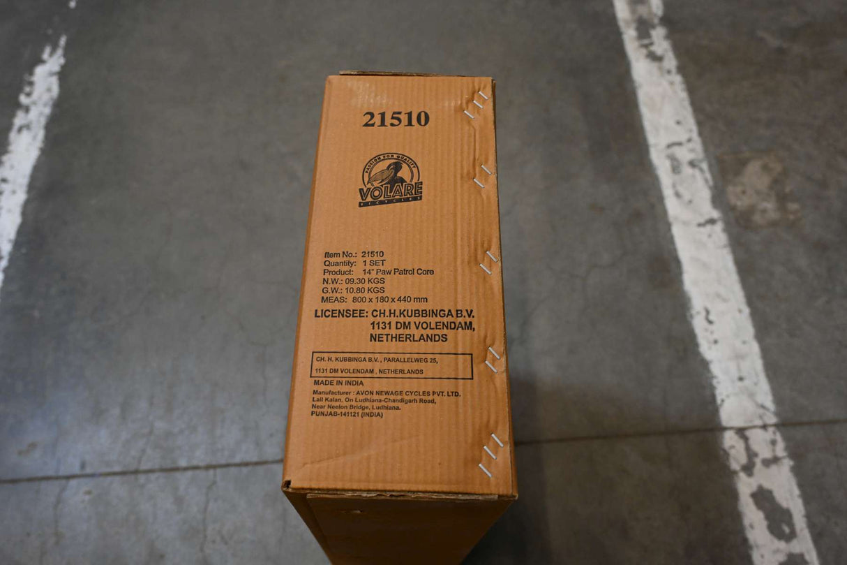 Volare Paw Patrol Kinderfahrrad - Jungen - 14 Zoll - Blau - Zwei handbremsen