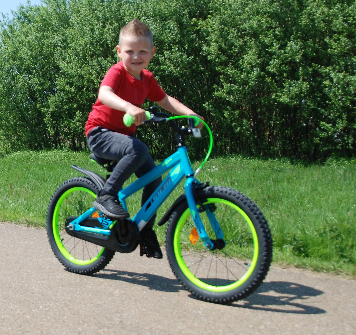Volare Rocky Kinderfahrrad - Jungen - 16 Zoll - Grün
