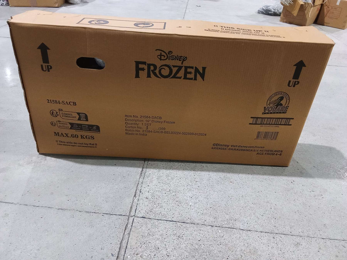 Volare Disney Frozen 2 Kinderfahrrad - Mädchen - 16 Zoll - Blau / Lila