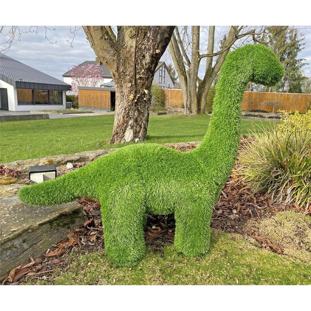 AniPlants, Grasfigur, "Dinosaurier", Brachiosaurus, groß, Gartendeko, 80cm