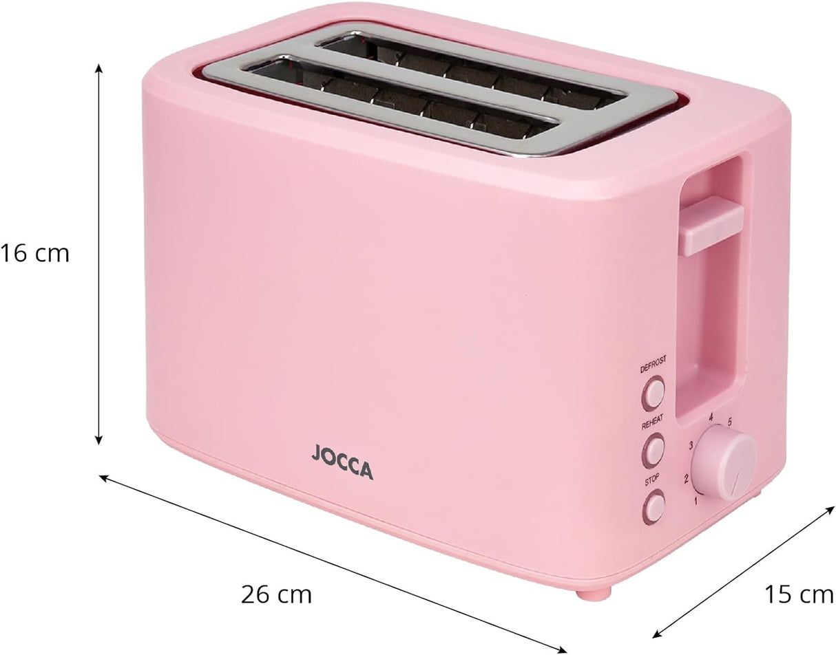 Jocca Toaster in Rosa Abmessungen