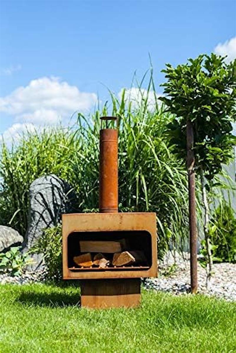 Markone Gartenkamin 201-3 (Rost): 56 x 40 x 115 cm