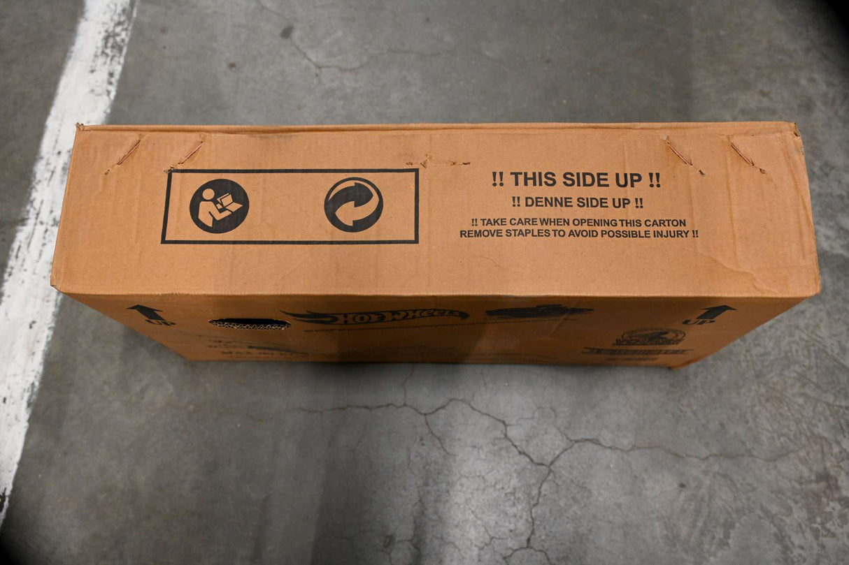 Volare Hot Wheels Kinderfahrrad für Jungen - 12 Zoll in Schwarz, Orange und Blau mit Zweihandbremsen