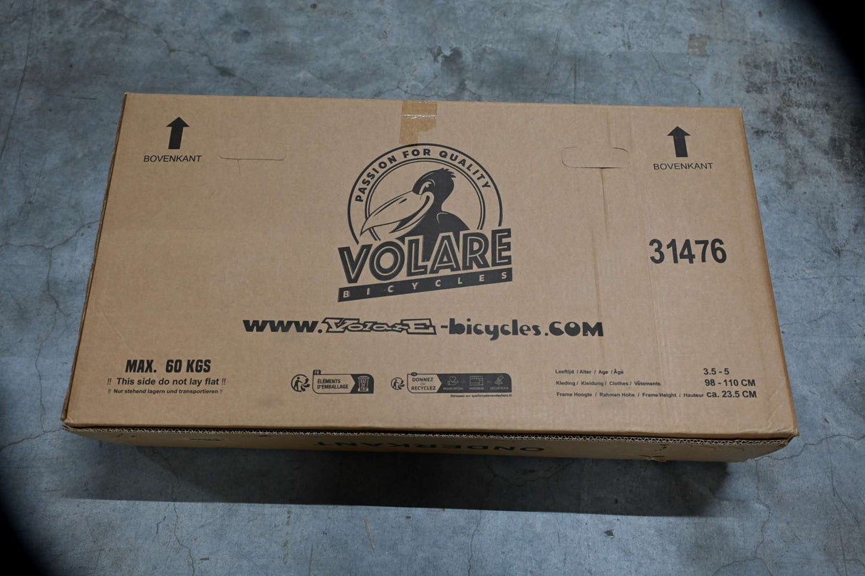 Volare Sportivo Kinderfahrrad - Jungen - 14 Zoll - Blau Schwarz