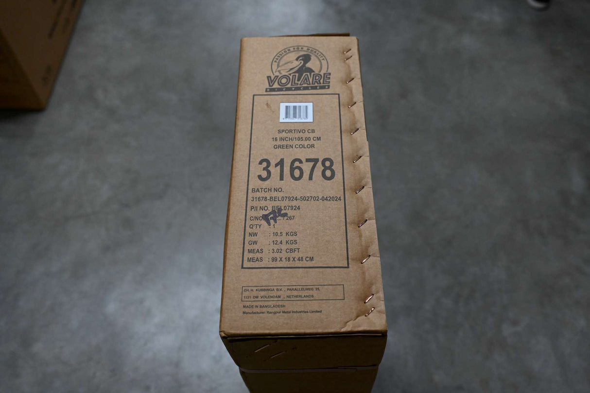 Volare Sportivo Kinderfahrrad für Jungen - 16 Zoll in Grün Schwarz für Kinder von 4 bis 6 Jahren