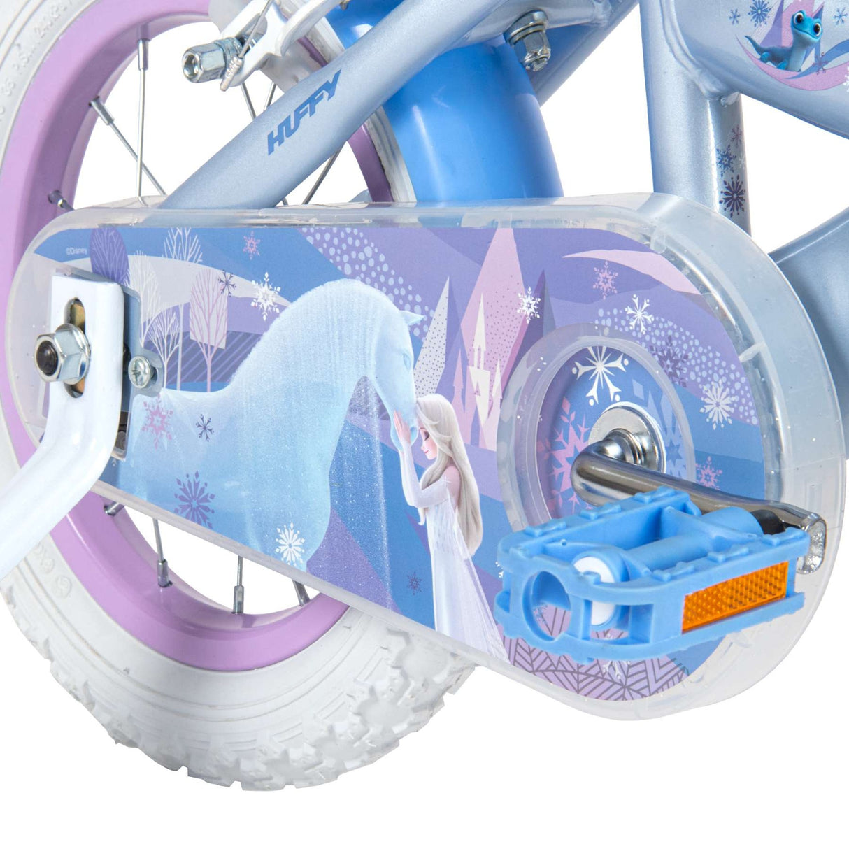 Volare Disney Frozen 2 Kinderfahrrad 12 Zoll in Blau-Lila mit zwei Handbremsen
