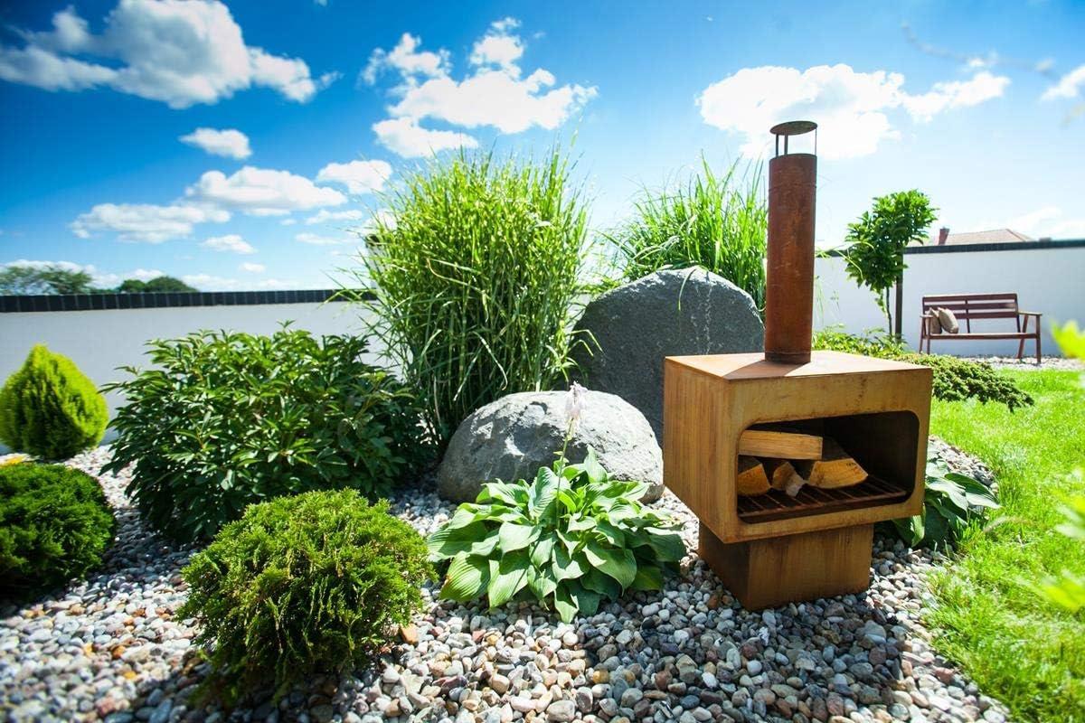 Markone Gartenkamin 201-3 (Rost): 56 x 40 x 115 cm