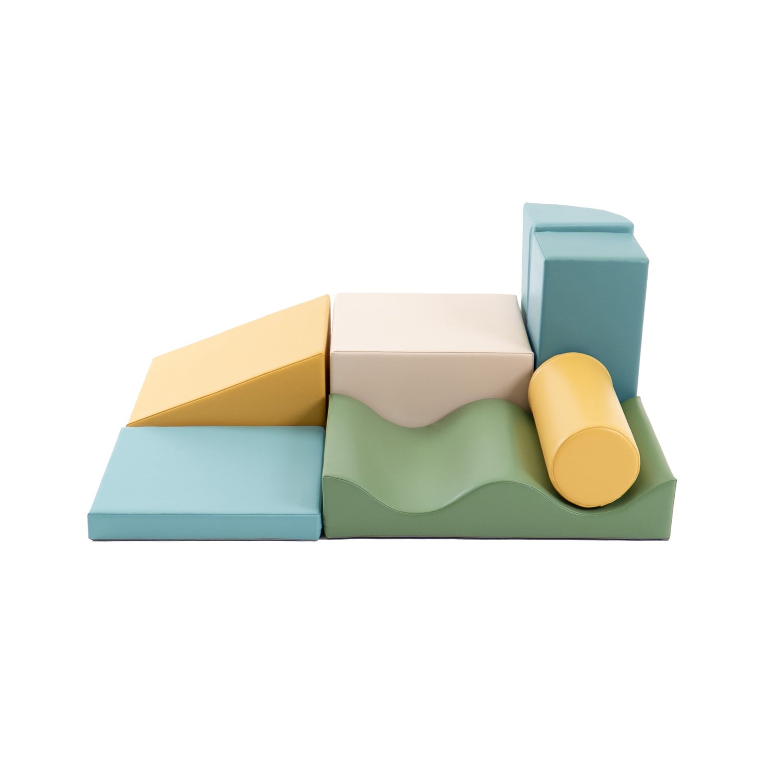 Bunte Schaumstoffbausteine in verschiedenen Formen und Farben für Kinder