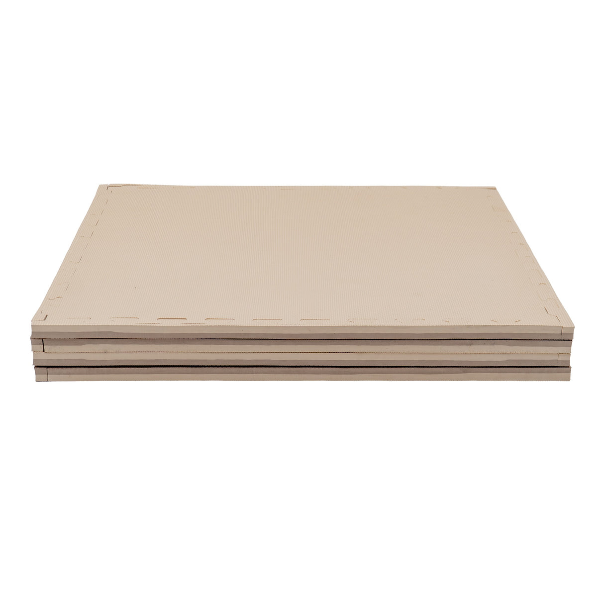 Stapels von beige Pappe mit genähten Kanten