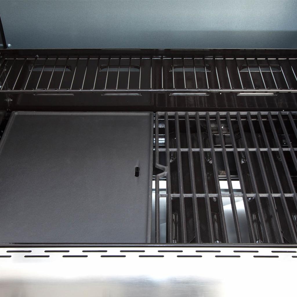 Gasgrill ALL'GRILL FESTIVAL für Einsteiger in Edelstahl-schwarz : 4-flammiger Grill mit 15,5 kW Leistung und großzügiger Grillfläche