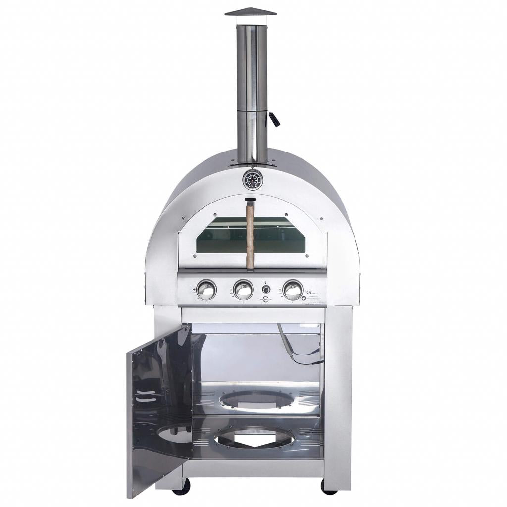 Profi Gastro Pizzaofen 80x85x185 cm, 12,6 kW, mit Air System, inkl. Zubehör