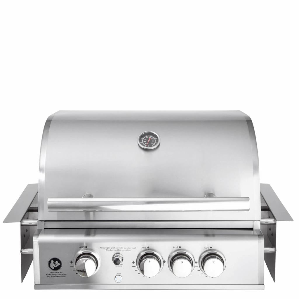 Hochwertiger Edelstahl Gas-Grill TOP LINE - ALL'GRILL CHEF M mit 3 Brennern, Backburner und Air System: Top-Einsteiger