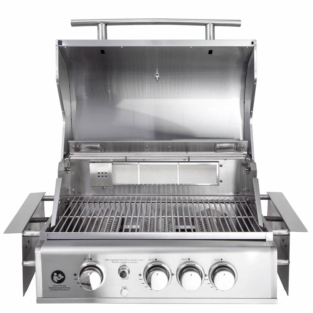Hochwertiger Edelstahl Gas-Grill TOP LINE - ALL'GRILL CHEF M mit 3 Brennern, Backburner und Air System: Top-Einsteiger