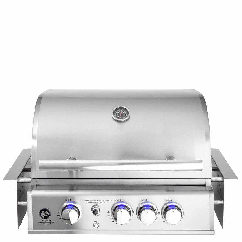 Hochwertiger Edelstahl Gas-Grill TOP LINE - ALL'GRILL CHEF M mit 3 Brennern, Backburner und Air System: Top-Einsteiger