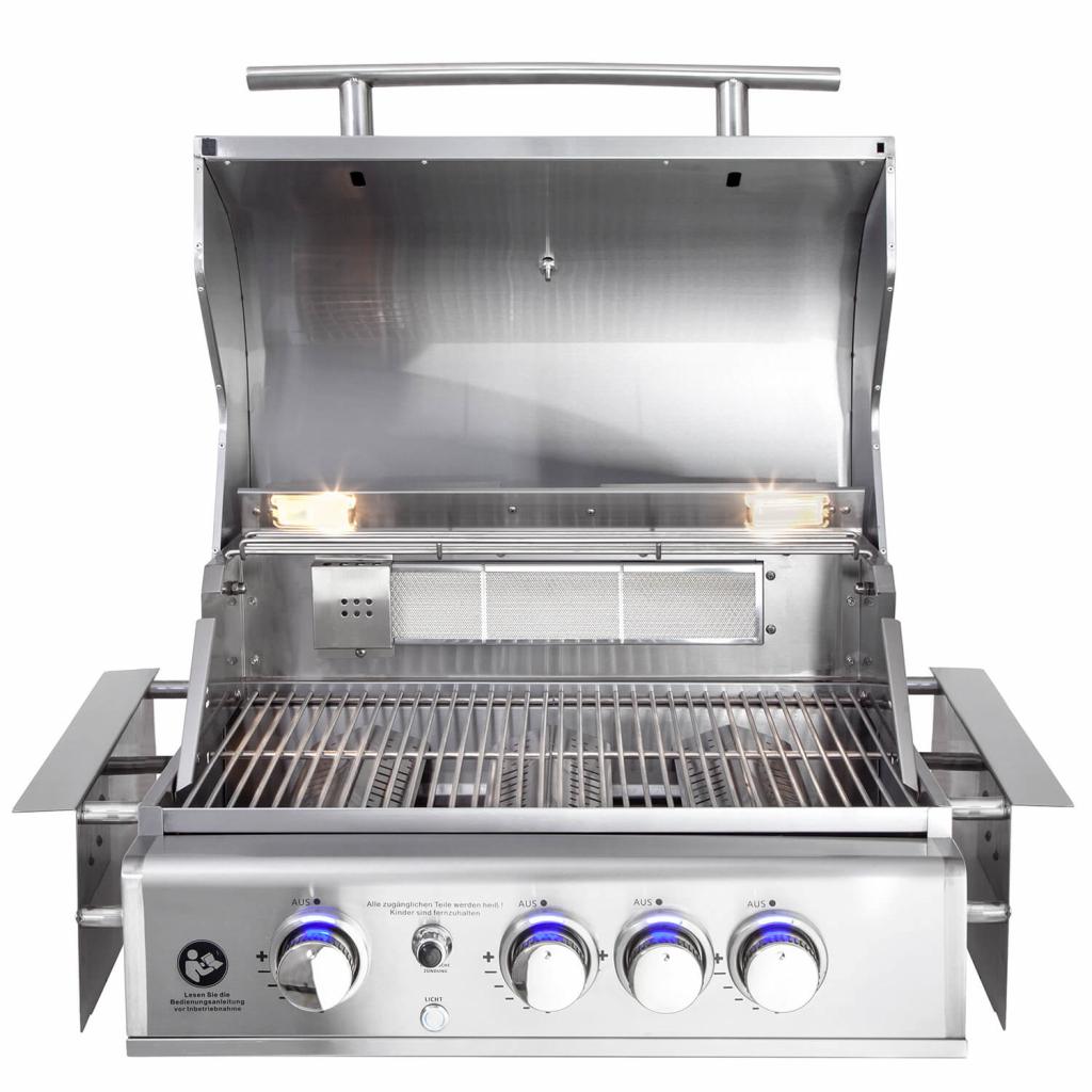 Hochwertiger Edelstahl Gas-Grill TOP LINE - ALL'GRILL CHEF M mit 3 Brennern, Backburner und Air System: Top-Einsteiger
