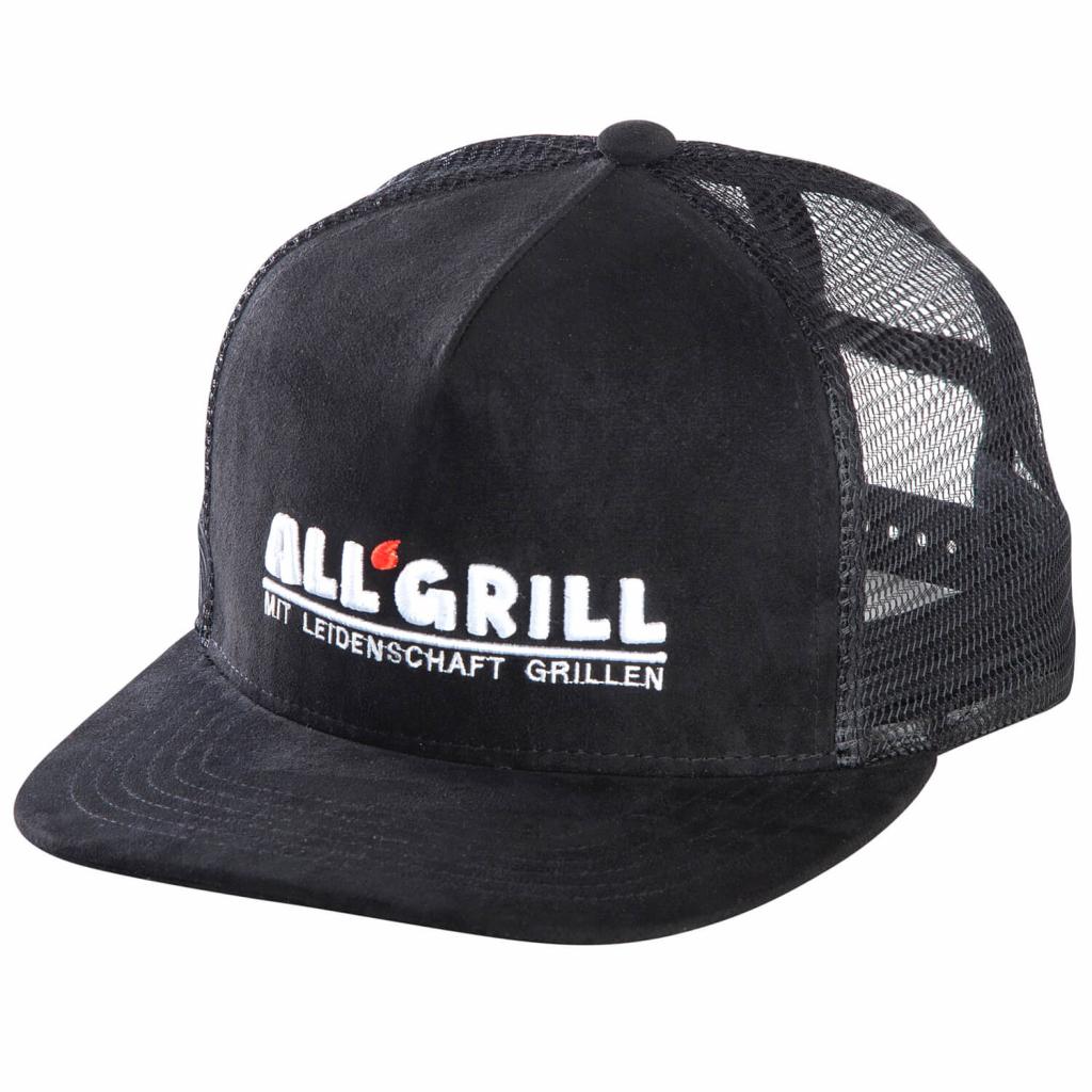 Größenverstellbare ALL'GRILL Trucker-Kappe aus 100% Baumwolle für perfekten Sonnenschutz beim Grillen